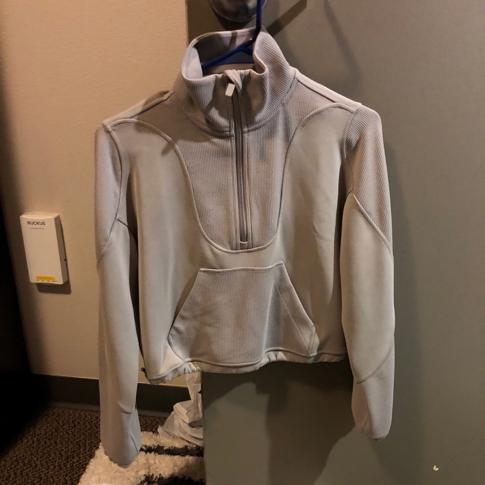 Lululemon brushed softstreme ribbed half zip